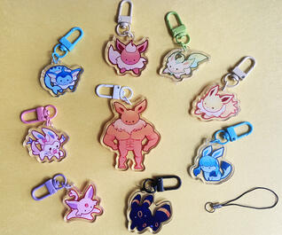 eevee keychains eevee keychains